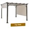 2Pcs 16X4 Ft Universal Replacement Canopy For Pergola Structure Sun Awning Beige